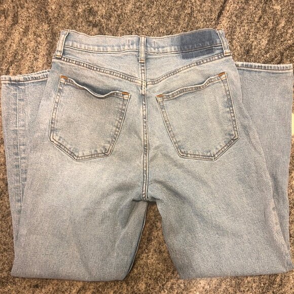Abercrombie | Curve Love | Ankle Straight High Rise Jeans | Size 28 | Like New - Picture 3 of 3
